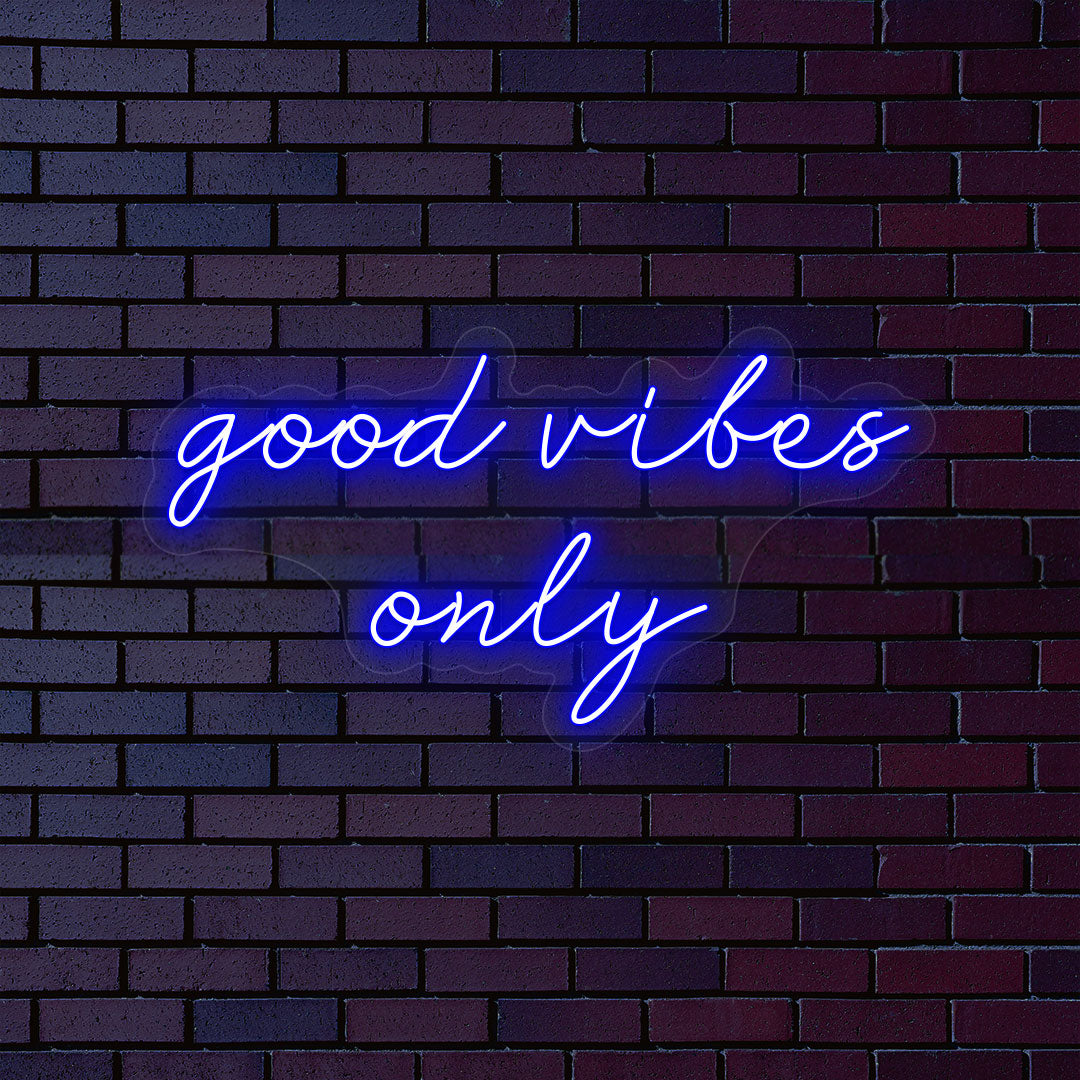 Good Vibes Only Neon Sign | CNUS000018 | Blue