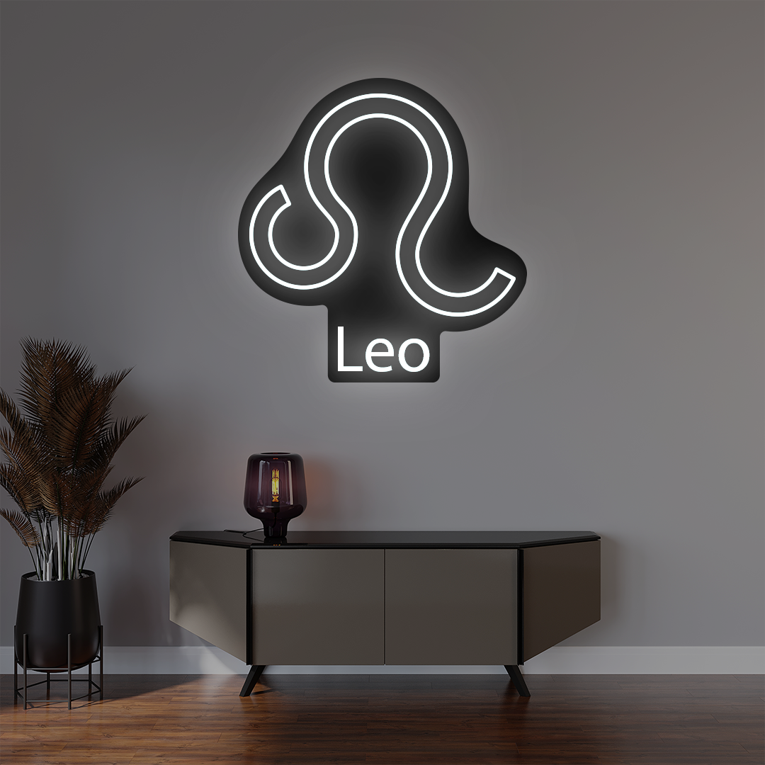 Leo Zodiac Illuminated Sign