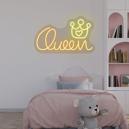 Queen Crown Neon Sign