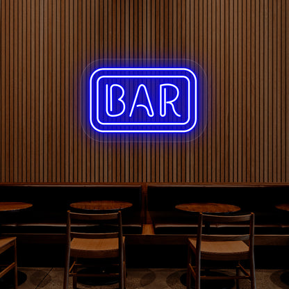 Rectangular Bar Neon Sign