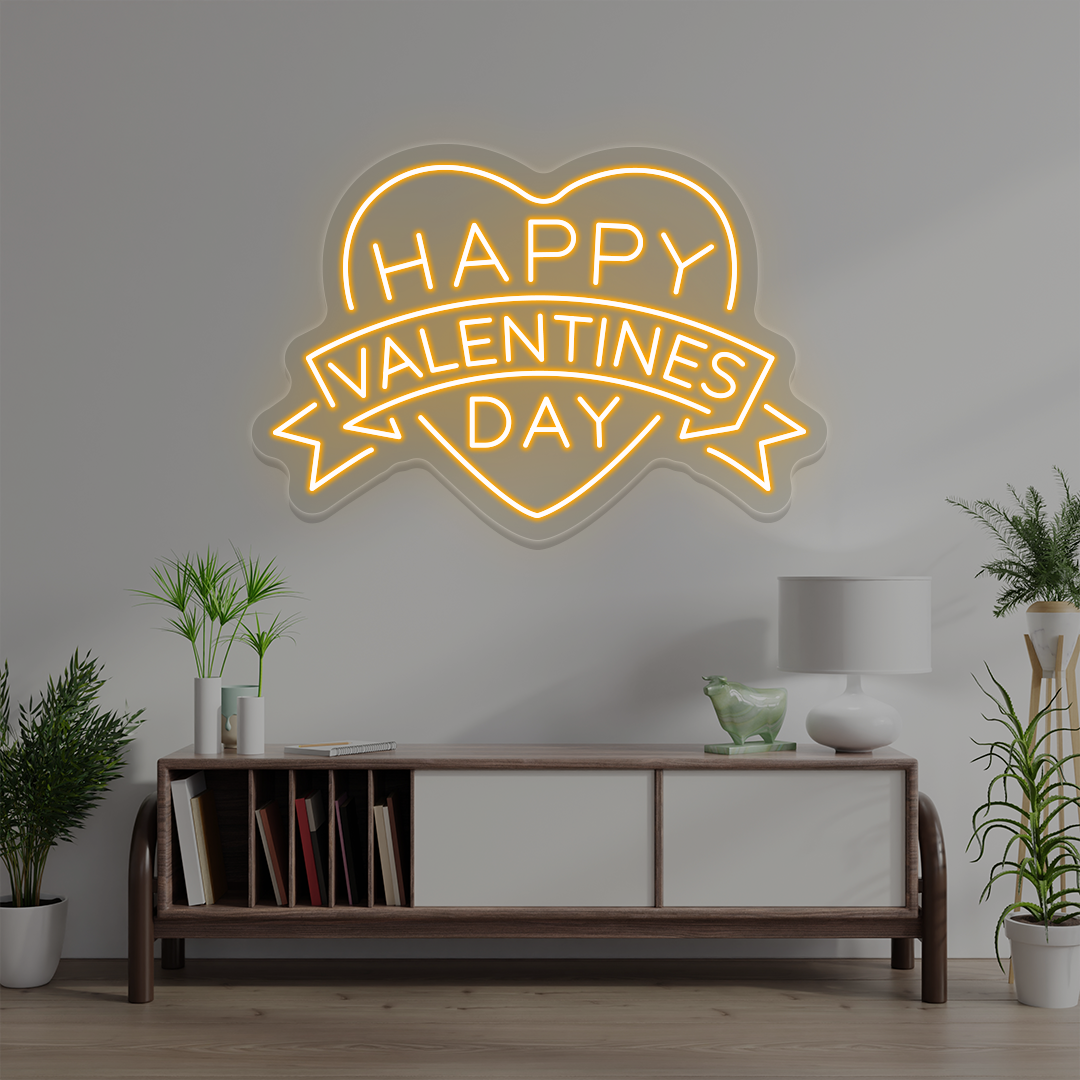 Happy Valentines Day Neon Sign