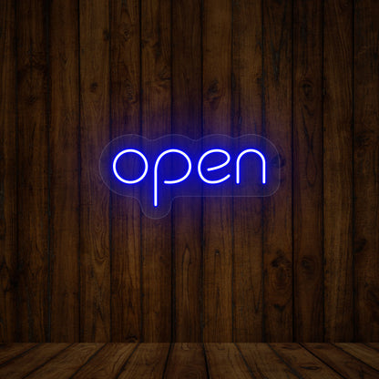 Open Single Color Sign