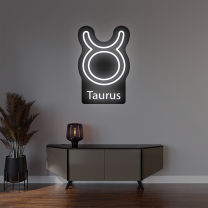 Taurus Zodiac Illuminated Sign