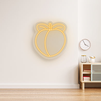 Peach Neon Sign | CNUS016880 | Orange