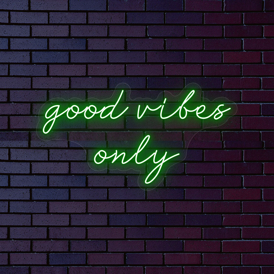 Good Vibes Only Neon Sign | CNUS000018 | Green