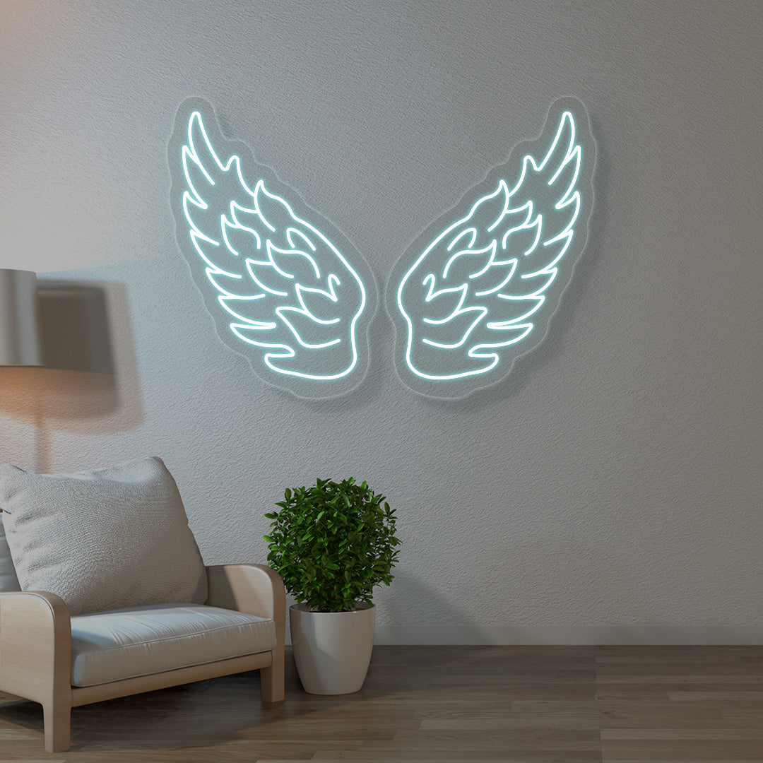 Angel Wings Neon Sign | CNUS015712 | Iceblue