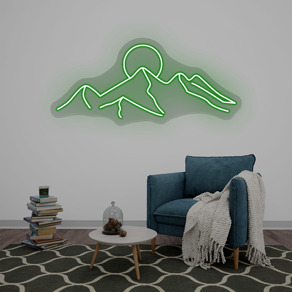 Mountain Range Neon Sign