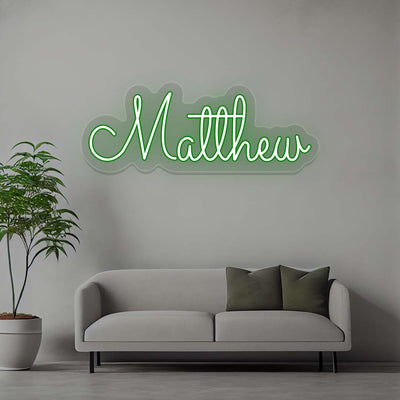 Matthew Name Neon Sign