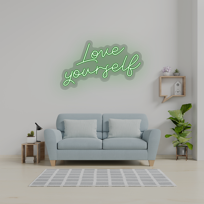 Love Yourself Neon Sign | Green