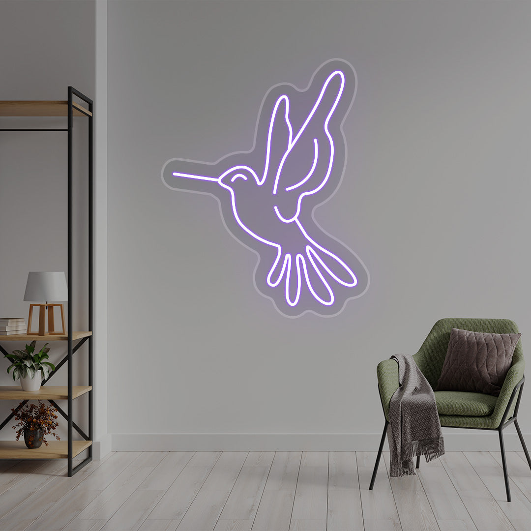 Humming Bird Neon Sign | CNUS016320 | Purple