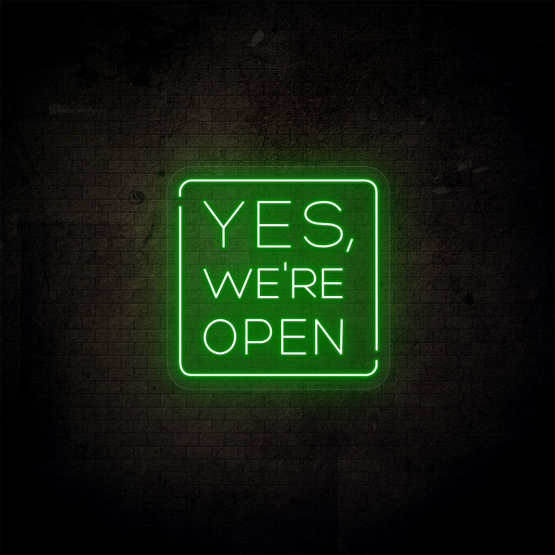 Yes, We're Open Neon Sign | CNUS000097