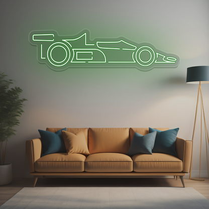 Race Car Neon Sign