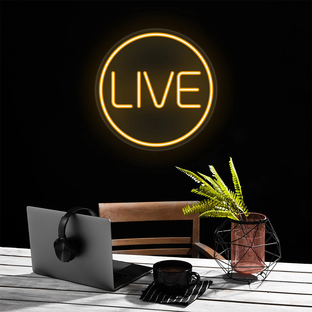 Live Neon Sign | Orange