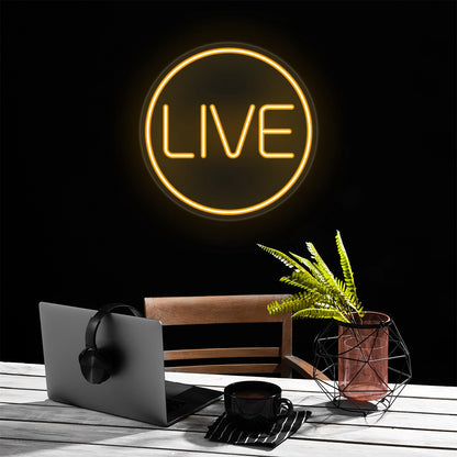 Live Neon Sign | Orange