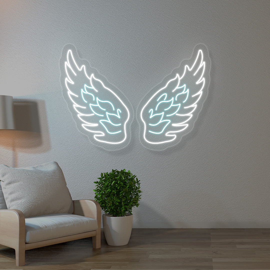 Angel Wings Multicolor Neon Sign | CNUS015648 | Iceblue