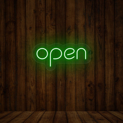 Open Single Color Sign