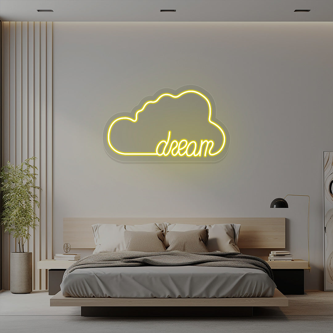 Dream Cloud Neon Sign | CNUS016080 | Yellow