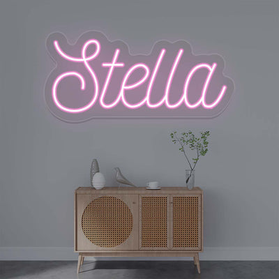 Stella Name Neon Sign | Pink