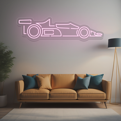 Race Car Neon Sign