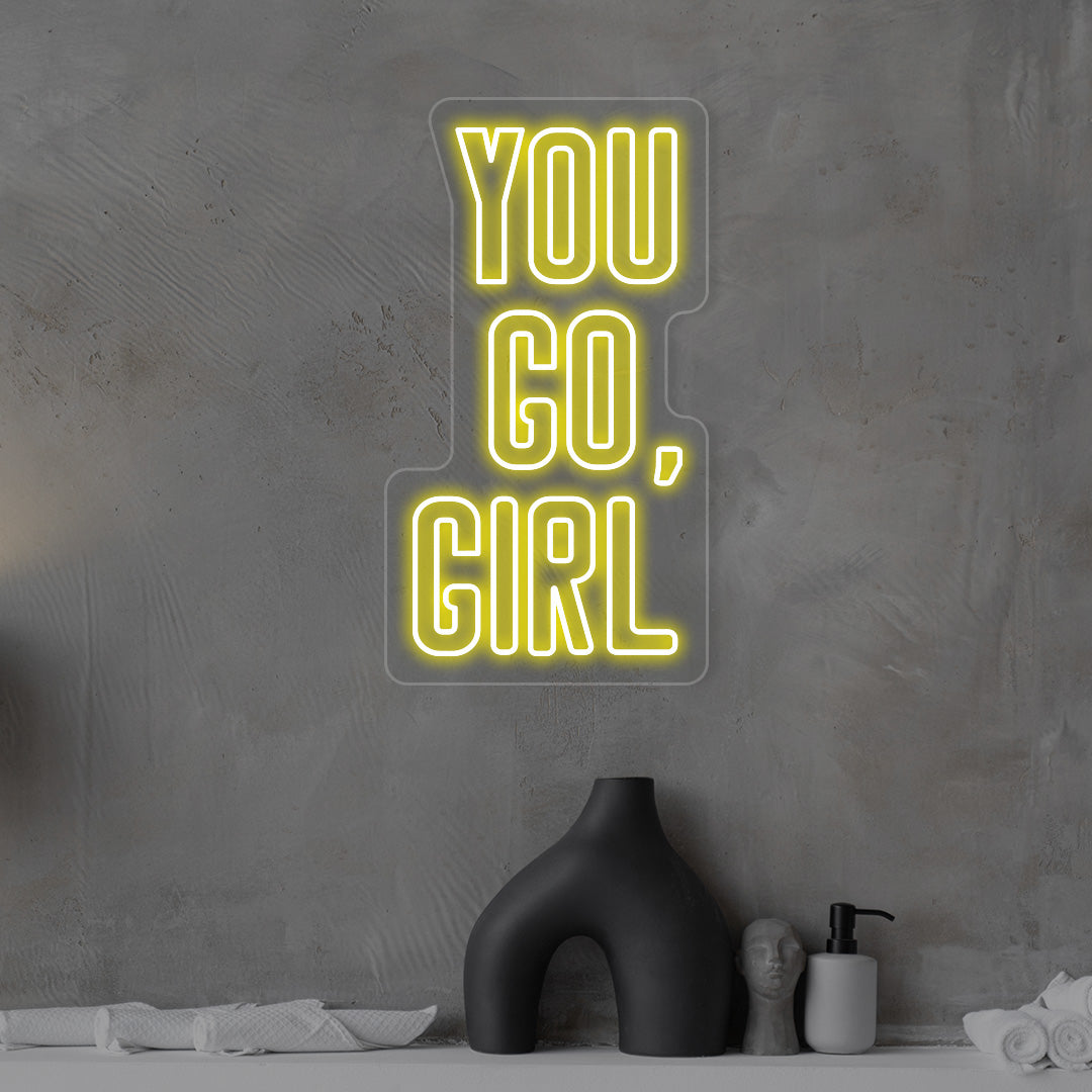 You Go Girl Neon Sign | CNUS012850 | Orange