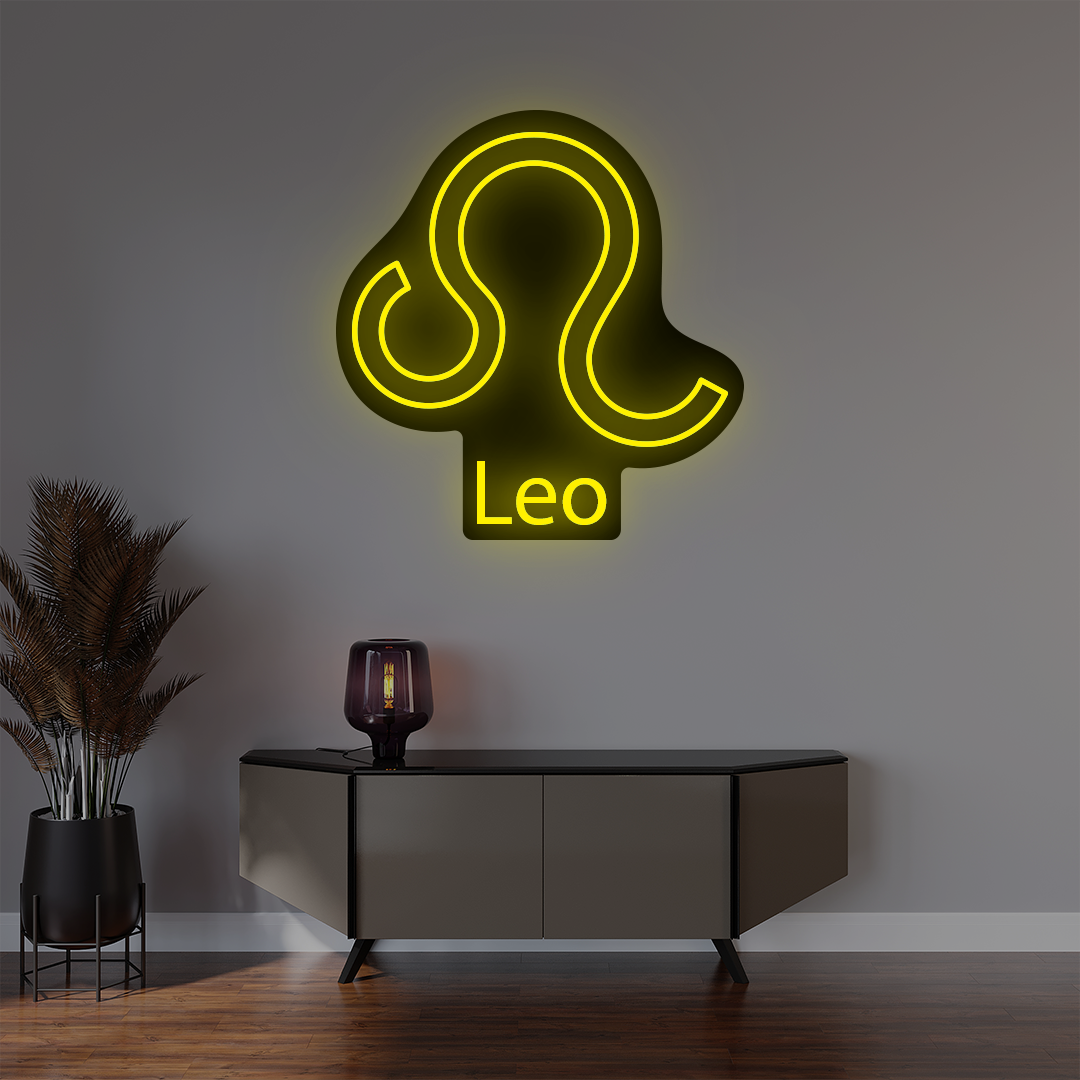 Leo Zodiac Illuminated Sign