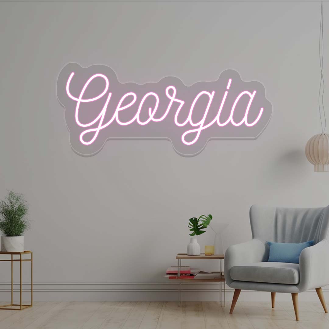 Georgia Name Neon Sign | CNUS022529
