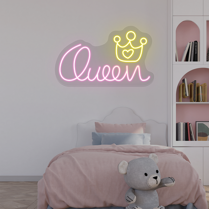 Queen Crown Neon Sign