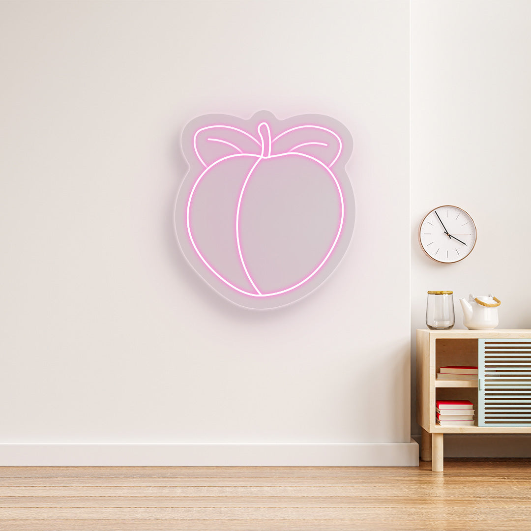 Peach Neon Sign | CNUS016880 | Pink