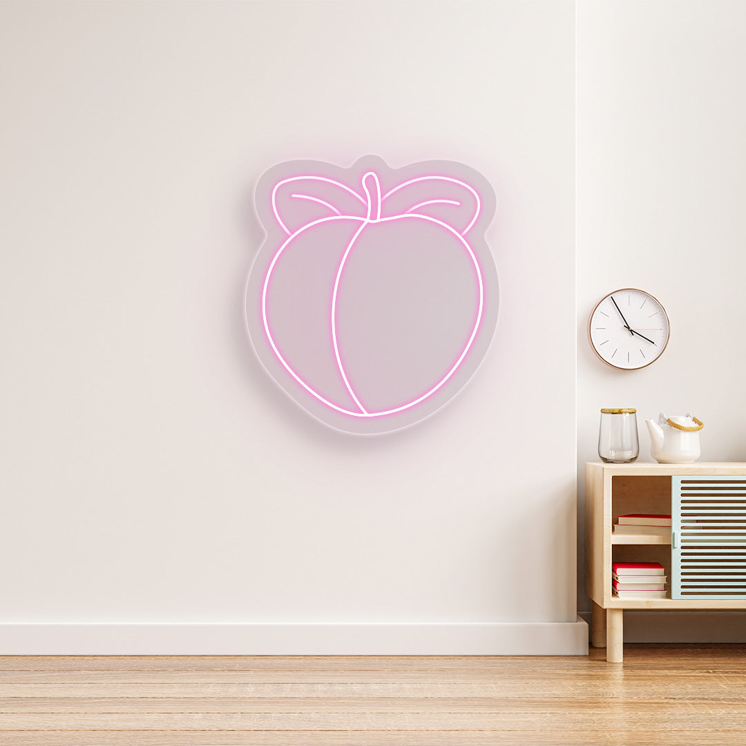 Peach Neon Sign