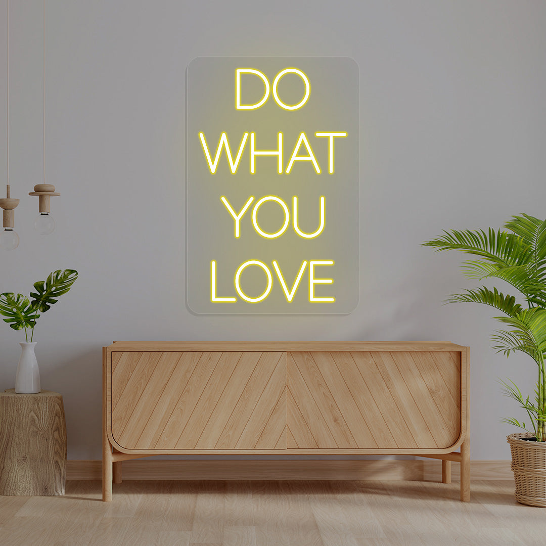 Do What You Love Neon Sign | CNUS016000 | Yellow