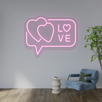 Love Hearts Neon Sign