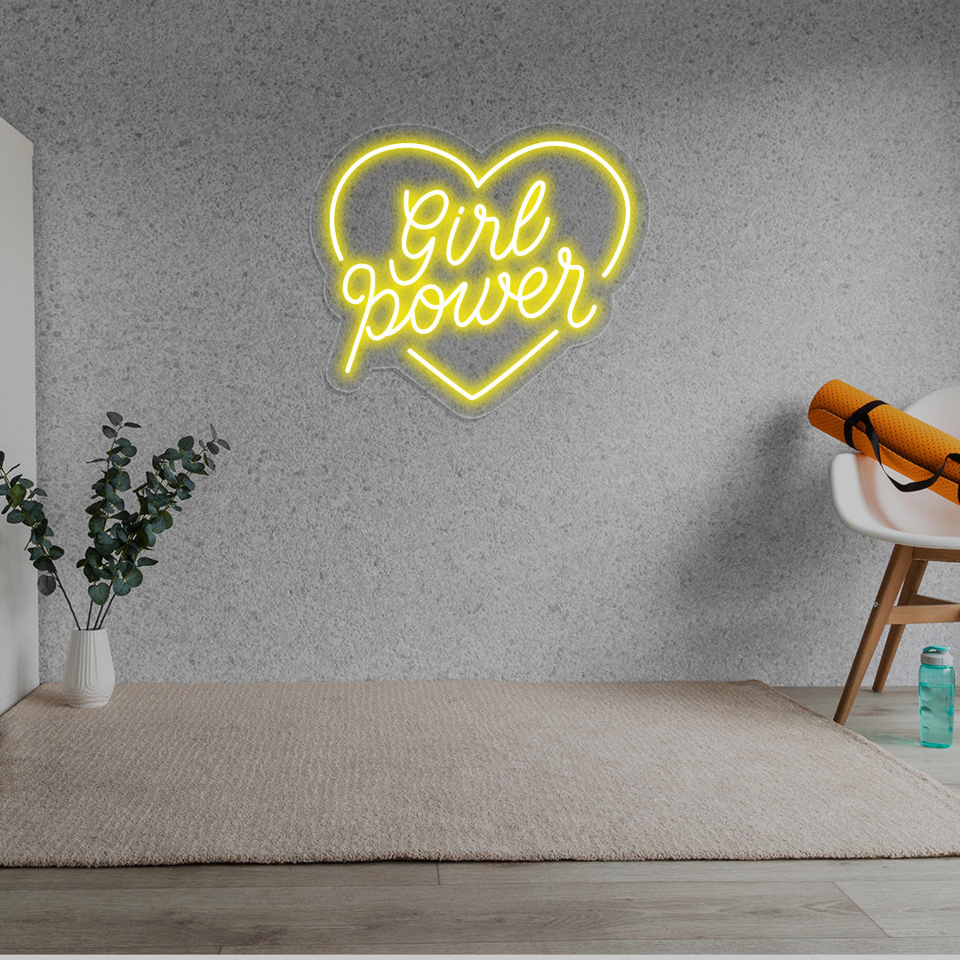 Girl Power Neon Sign | CNUS014792 | Yellow