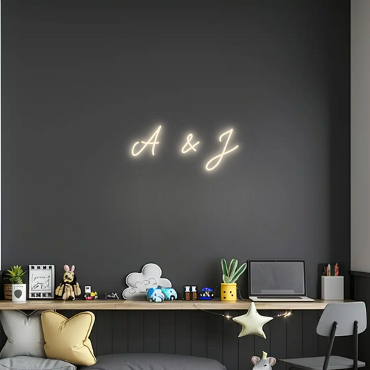 CN Name Neon: A & J