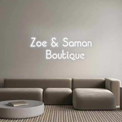 CN LED NEON: Zoe & Saman
...