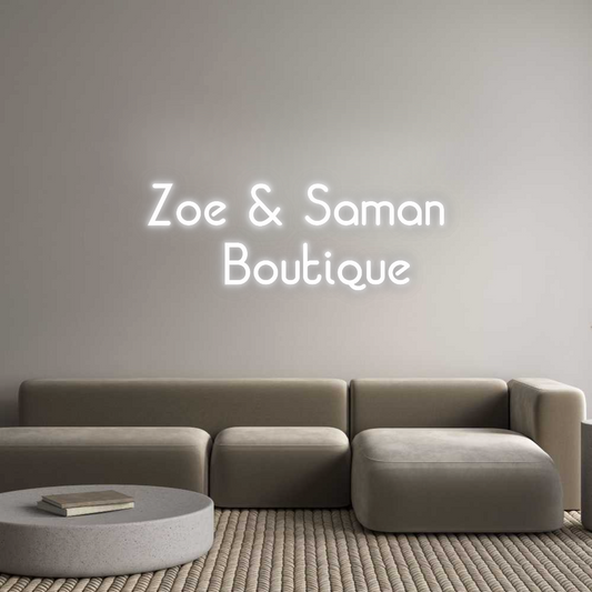 CN LED NEON: Zoe & Saman
...