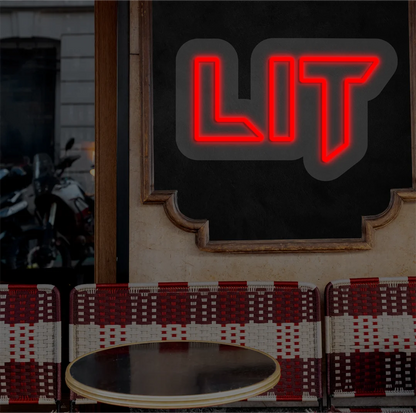 LIT Neon Sign