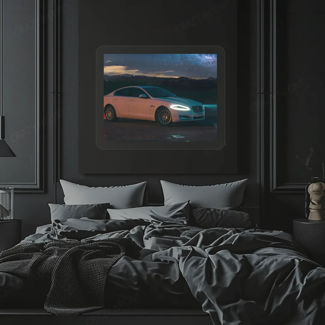 XJ luxury Car Neon Artwork | Warmwhite