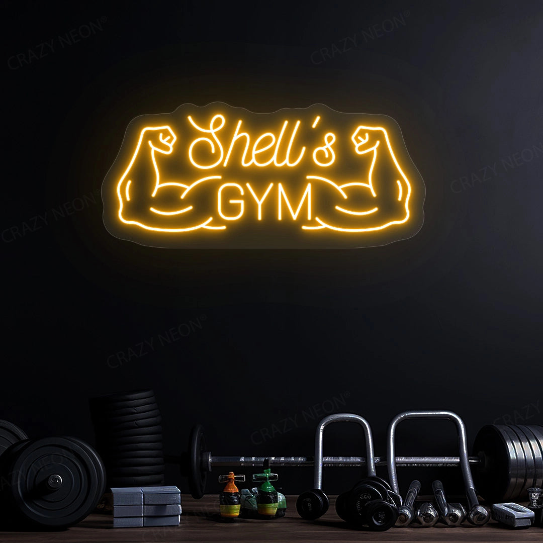 Personalized Muscle Neon Sign