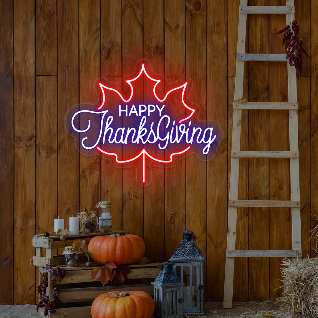 Happy Thanksgiving Neon Sign | CNUS021673