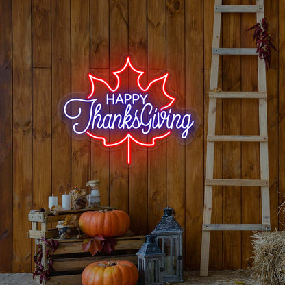 Happy Thanksgiving Neon Sign | CNUS021673