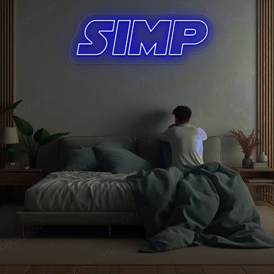 SIMP Neon Sign | Blue