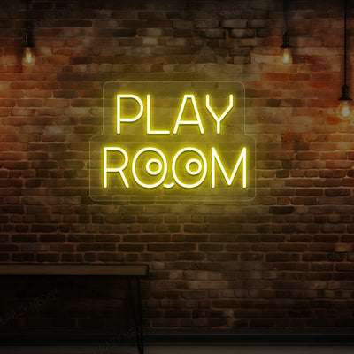 Play Room Eyes Neon Sign | Yellow