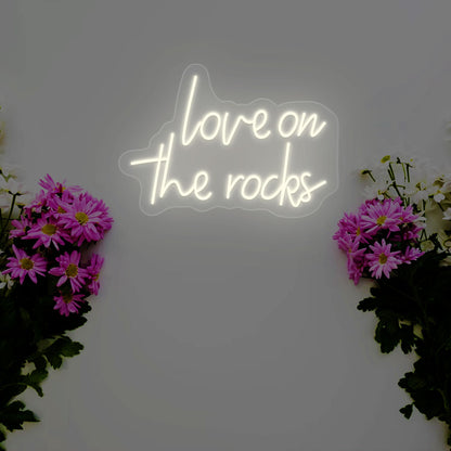 Love On The Rocks Neon Sign - CNUS011768 - Warmwhite