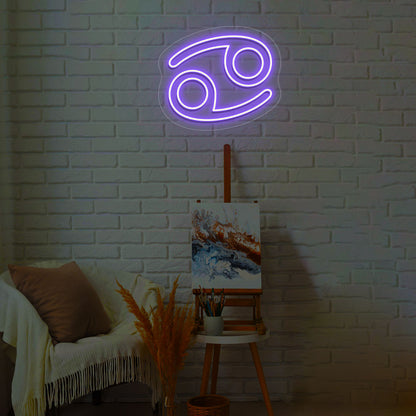 Cancer Zodiac Neon Sign | CNUS013922 | Purple