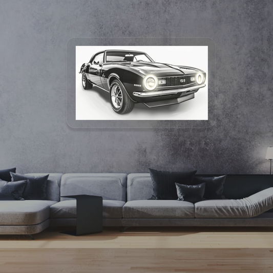 Camaro SS Neon Artwork | Warmwhite