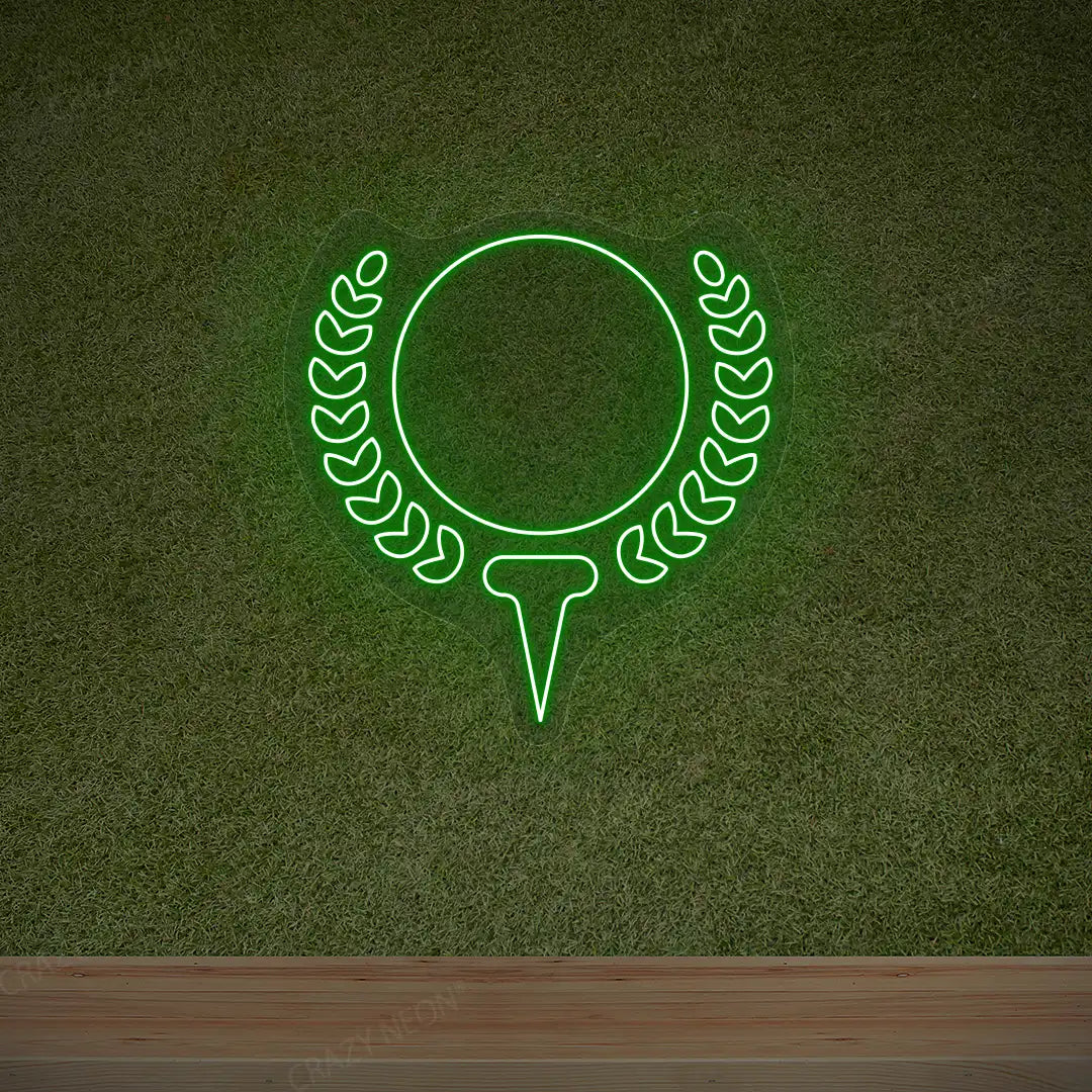 Golf Ball Neon Sign |  Green