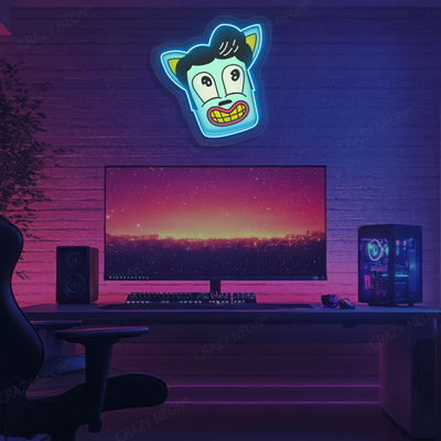 Wild Grin Neon Artwork | Iceblue