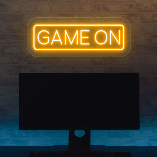 Game On LED Neon Sign | Orange