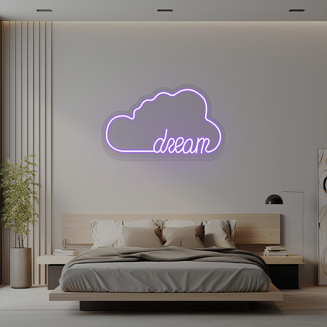 Dream Cloud Neon Sign | CNUS016080 | Purple