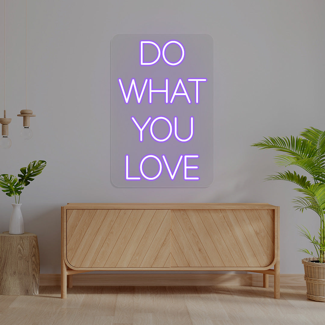 Do What You Love Neon Sign | CNUS016000 | Purple